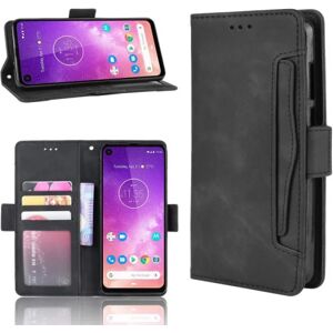 ExpressVaruhuset Motorola One Vision Wallet Case PU Læder 6-SLOT Winston V3 Black