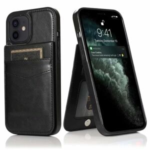 ExpressVaruhuset iPhone 13 Mobil Cover Kortholder 6-SLOT Retro V3 Svart