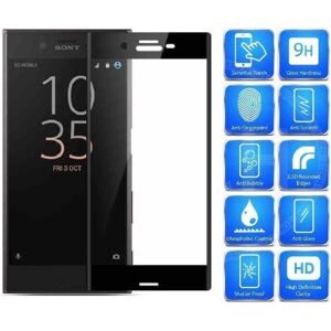 ExpressVaruhuset 2-PACK Xperia XZ & XZs hærdet glas 0,26 mm 2,5D 9H fuldramme Svart