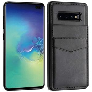 ExpressVaruhuset Samsung S10 Plus Mobile Cover Card Holder 4-SLOT Retro V3 Black