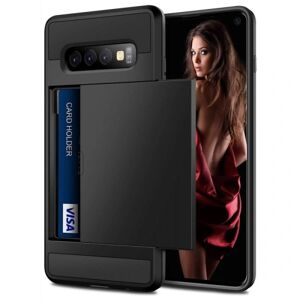 ExpressVaruhuset Samsung S10e stødsikkert cover med kortrum (SM-G970F) Black