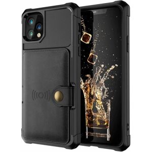 ExpressVaruhuset iPhone 12 Stødsikkert Premium Cover 4-KOMPARTMENT Solid V3 Black