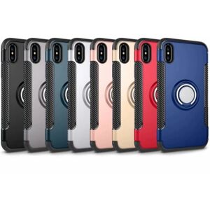 ExpressVaruhuset iPhone XR Praktisk stødsikker etui med ringholder V2 Black