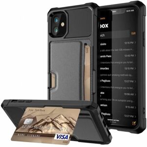 ExpressVaruhuset iPhone 12 Mini stødsikkert cover med kortrum Solid V2 Black