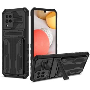 ExpressVaruhuset Samsung A42 5G stødsikkert cover Kickstand & kortrum ThinArmor V Black