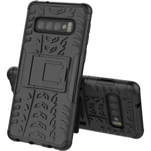 ExpressVaruhuset Samsung S10 stødsikkert cover med støtte aktiv (SM-G973F) Black