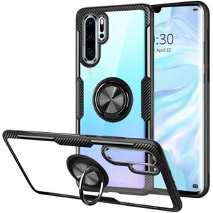 ExpressVaruhuset Huawei P30 Pro Praktisk stødsikkert cover med ringholder V4 Black