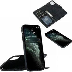 Froster Suede magnetisk etui til iPhone 11 magnetisk lås. Black one size