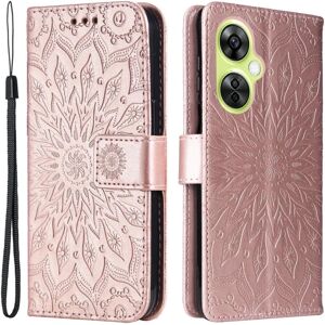 SKALO OnePlus Nord CE 3 Lite 5G Mandala Flip Cover - Rosa guld Pink gold