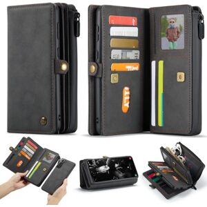 CaseMe Samsung S21 FE CaseMe Big Wallet 2i1 Magnet Wallet - Sv Black