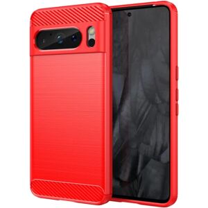 SKALO Google Pixel 8 Pro Armor Carbon Stødsikker TPU-cover - Væl Red