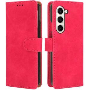 SKALO Samsung Z Fold5 Flip Cover m. pung i PU-læder - Cerise Cerise