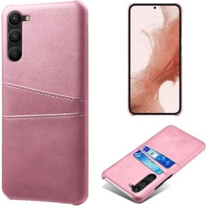 SKALO Samsung S23 PU-læder Kortholder Cover - Rosa guld Pink gold