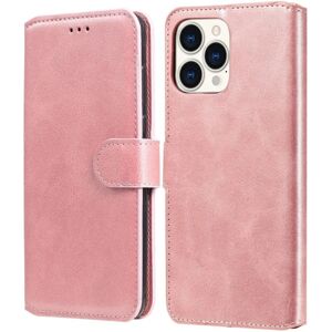 SKALO iPhone 13 Pro Max Classic Wallet Cover - Rose Gold Pink gold