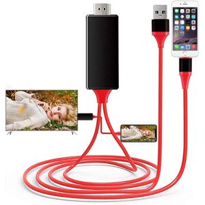 Lightning til HDMI-kabeladapter kompatibel med iPhone,RED