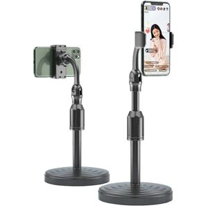 Megabilligt Tiktok Live Stream Mobile Stand - Holder / Set til mobil sort