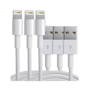 Teknikproffset Extra kvalitativa USB-kablar till iPhone och iPad, 1 meter (3-pa