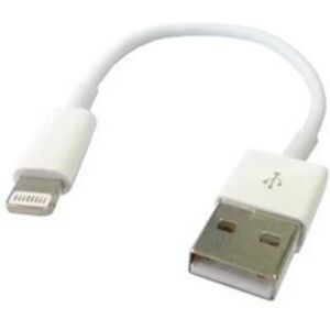 Teknikproffset Lightning-kabel till USB, 13cm, vit