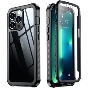 Case4you C4U® Stødfast forsvar - iPhone 13 Pro Max - Støddæmper Taske 3i1 Black iPhone 13 Pro Max (6.7)