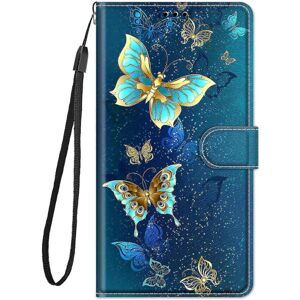 YIXI Etui til Sony Xperia 10 V Cover Flip Pattern Card Holder Magnetisk kompatibel med Sony Xperia 10 V - Sommerfugle