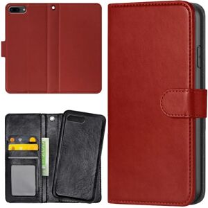 Apple iPhone 7/8 Plus - Mobilcover/Etui Cover Mørkrød Dark red