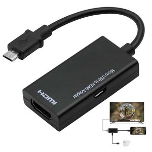 Mhl Micro Usb Til Hdmi 1080p Hd Adapter Kabel til Hdtv Mobiltelefon