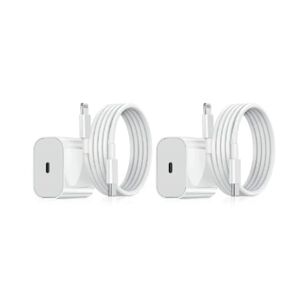 Apple 2 stk - Passer til iPhone opladeradapter + kabel 20W USB-C hurtigoplader