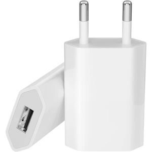 Apple 2-pak opladnings USB-udtag, power-ladningsspets til iPhone 1