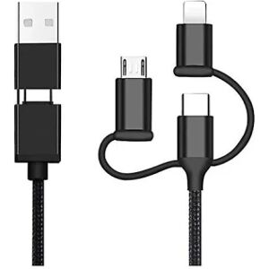 5-i-1 multi nylon kabel USB C/micro 60w hurtig opladning til Android-WELLNGS