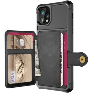 Floveme iPhone 11 Pro Max - Eksklusivt cover med kortrum Svart