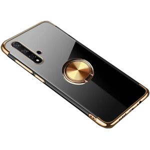 Floveme Huawei Nova 5T - Glat beskyttelsescover med ringholder Guld