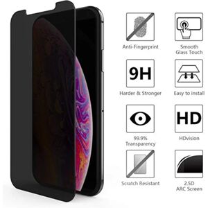 ProGuard iPhone XS Max 2-PACK Anti-Spy skærmbeskytter 9H Svart