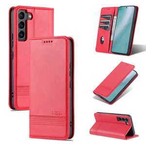 Professionelt AZNS Wallet Cover - Samsung Galaxy S21 FE Röd