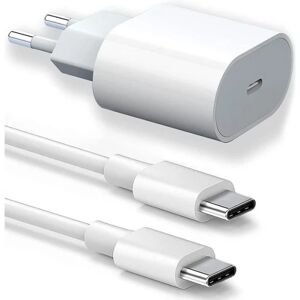 Apple 25W USB-C hurtigladdare + 20W 1M USB-C til USB-C-kabel til iPhone 15 Pro Max - iPhone 15 Plus - iPhone 15 Pro - iPhone 15