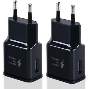 2 Pack USB Hurtigopladningsadapter til Samsung S22 S21 S20 S10 S10e