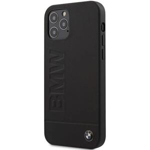 BMW Cover Signature Logo Imprint iPhone 12 & 12 Pro Cover Sort Black