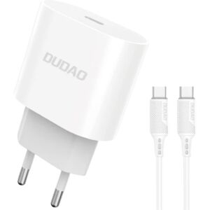 Galaxy S24 Ultra Oplader - 1M Kabel & Vægoplader 20W - Dudao