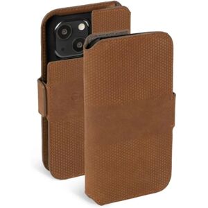 Krusell iPhone 13 Mini tegnebog etui Ægte læder - Cognac