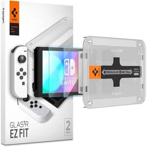 Spigen Ez Fit Skærmbeskytter i hærdet glas 2-pak Nintendo Switch OLED