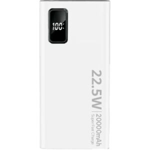 SiGN Super Powerbank 20000 mAh, 22,5W - Hvid