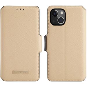 Muxma Saffiano Pung Taske til iPhone 13 Mini - Beige