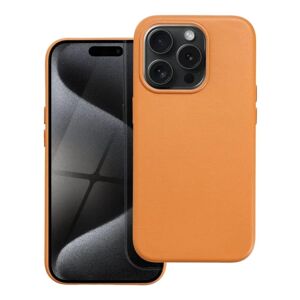 A-One Brand iPhone 15 Pro mobiltaske Magsafe Læder - Orange