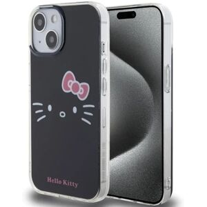 A-One Brand iPhone 15 Pro mobiltaske Hello Kitty IML Kitty Face - Sort