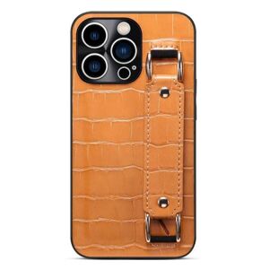 A-One Brand iPhone 14 Pro Max Cover Kortholder Krokodille - Brun