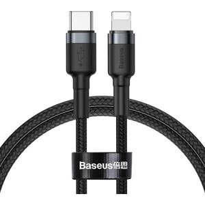 Baseus Flettet USB-C Lightning Kabel 18W 1m - Sort / Grå