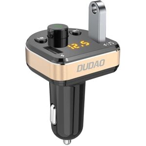 Dudao Biloplader 2x USB FM Sender Bluetooth - Sort