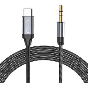 Tech-Protect USB-C til Aux Mini (3,5 mm) Kabel 120 cm Sort