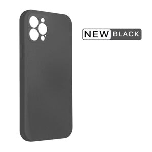G-Sp iPhone 12 Pro Max Silikonskal med Kameraskydd - Svart Black