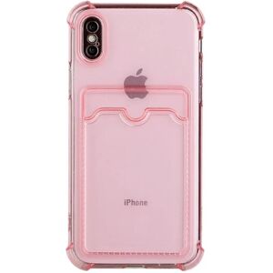 G-Sp iPhone XS Max Stöttåligt Skal med Korthållare - Rosa Pink