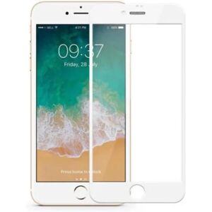 G-Sp Skärmskydd Privacy iPhone 7/8/SE 2020 - 3D Härdat Glas Vit (milj White